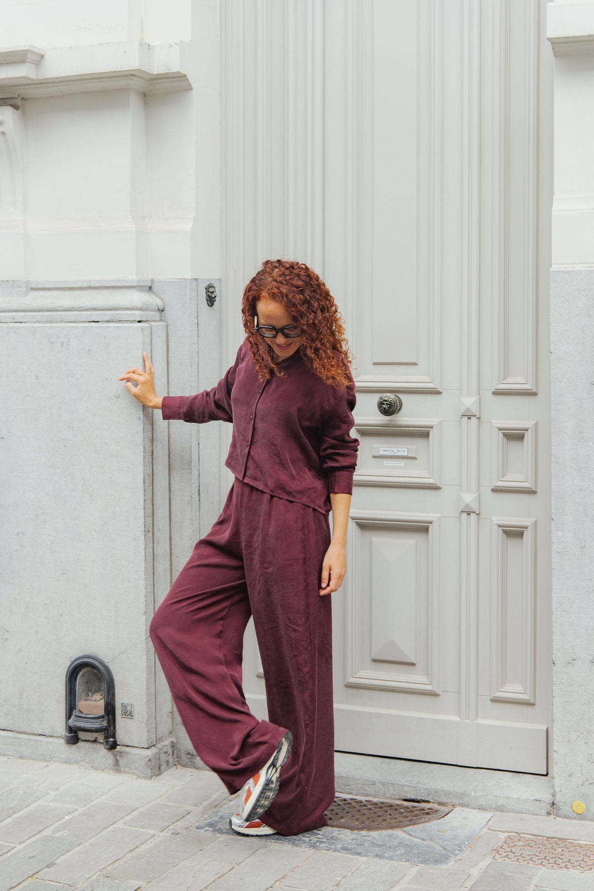 Savannah Blouse - Wine Red