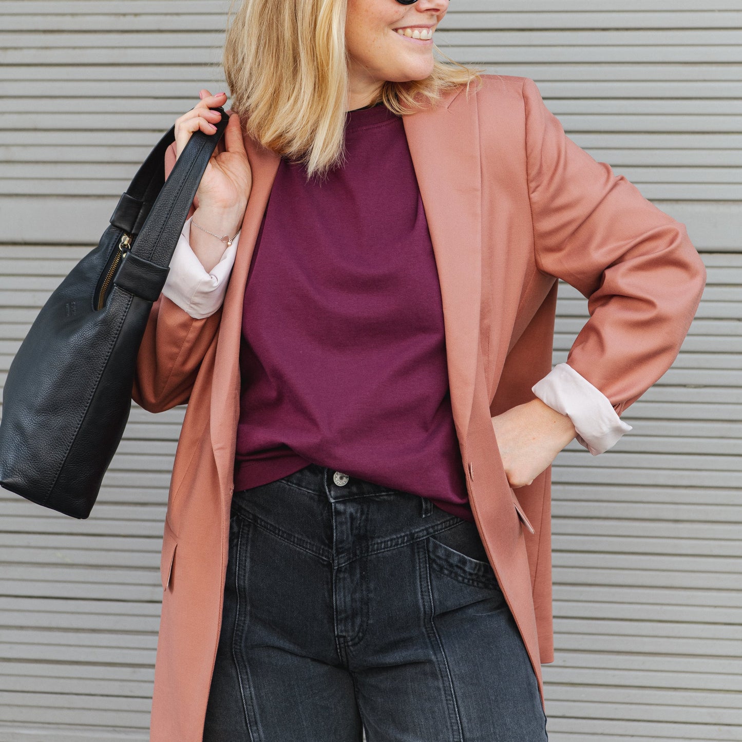 LAST ONE IN S- Mikulaa Blazer - Light Berry