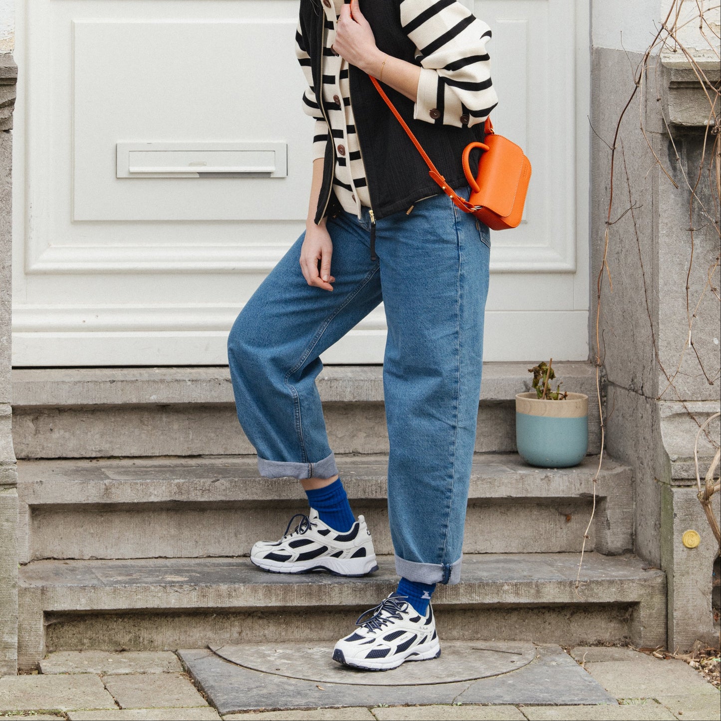 Brooke High Barrel - Stone Vintage