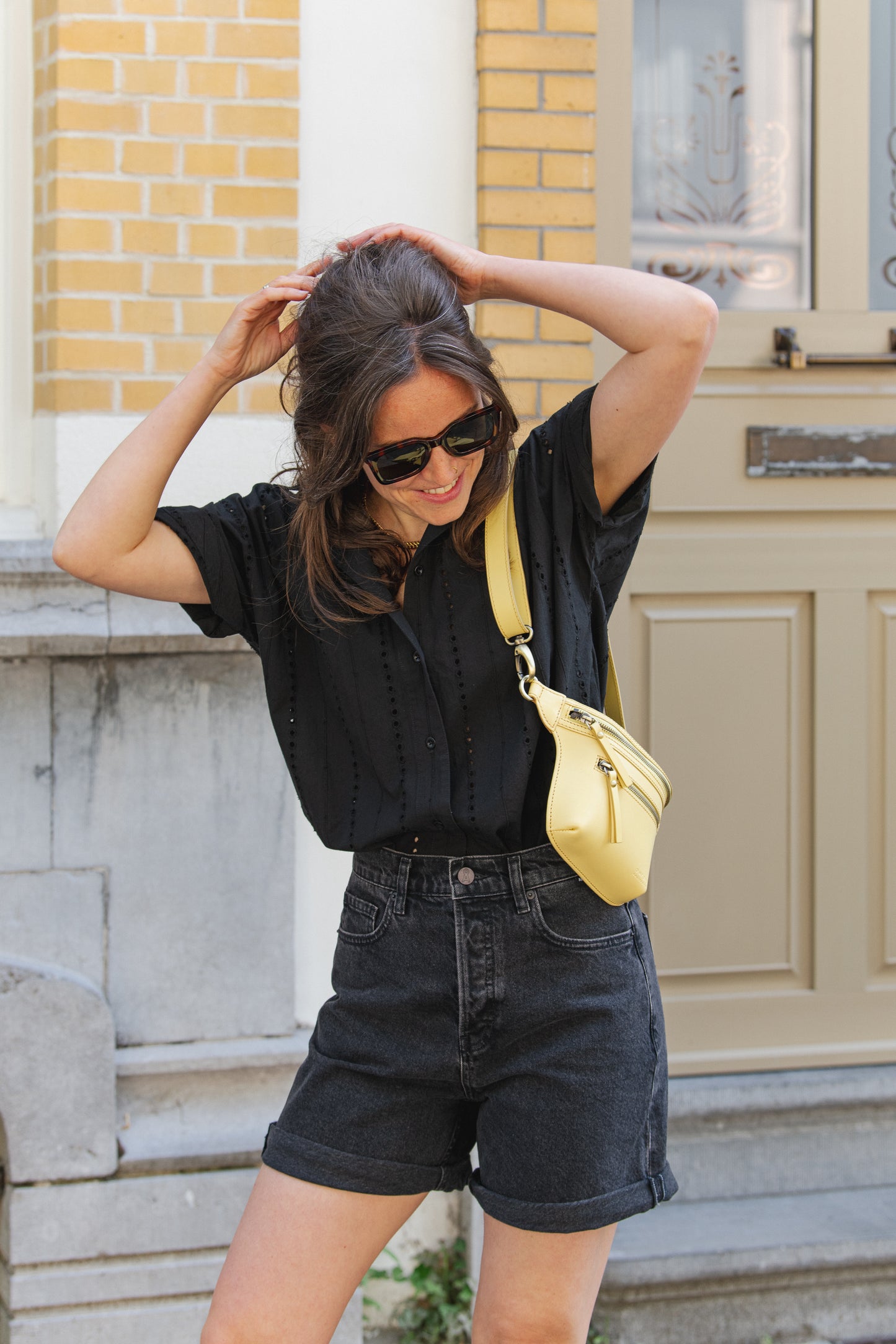 Detox Denim Sheaari Shorts - Ebony Black