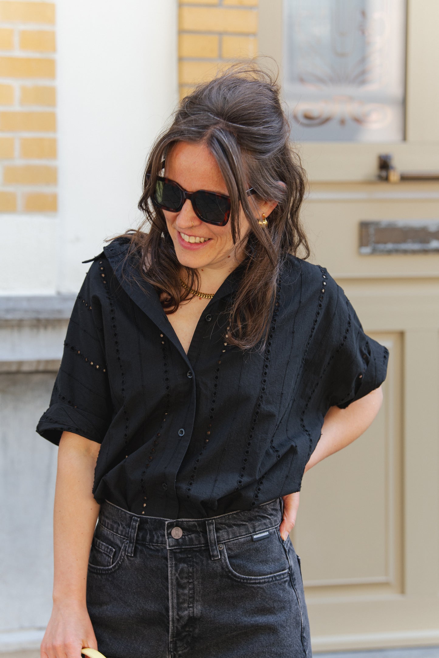 Detox Denim Sheaari Shorts - Ebony Black