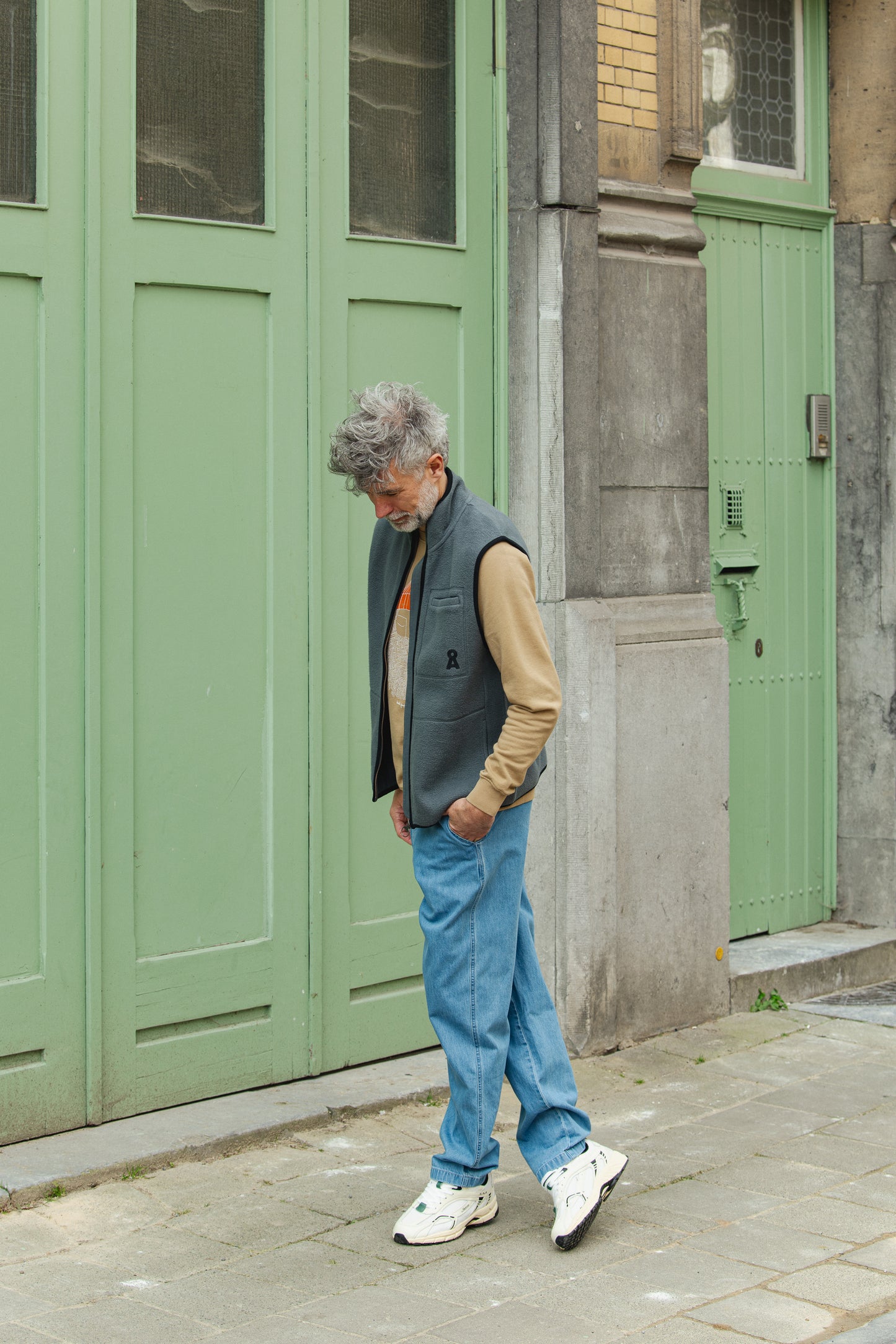 Aableo Fleece Vest - Space Steel