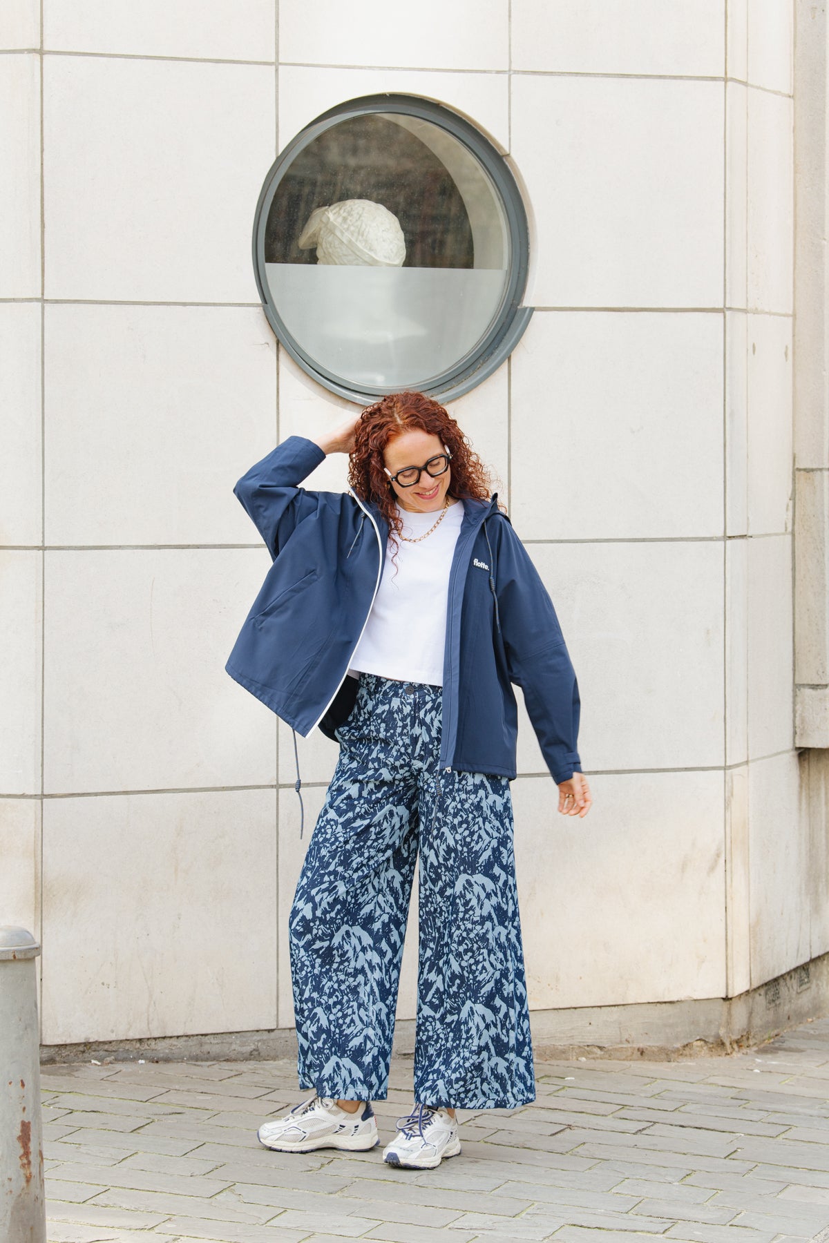 LAST ONE in 36 - Ena Trousers - Navy Camo