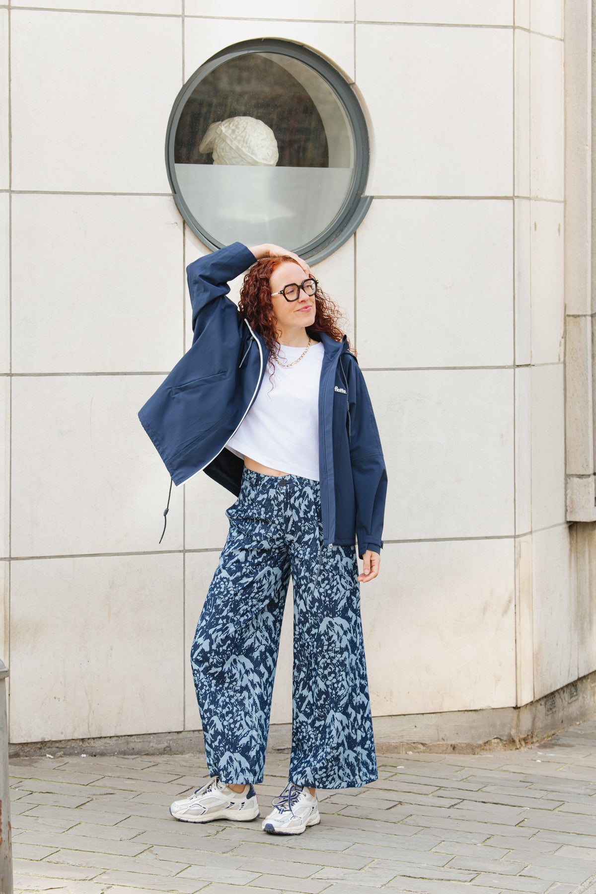 LAST ONE in 36 - Ena Trousers - Navy Camo