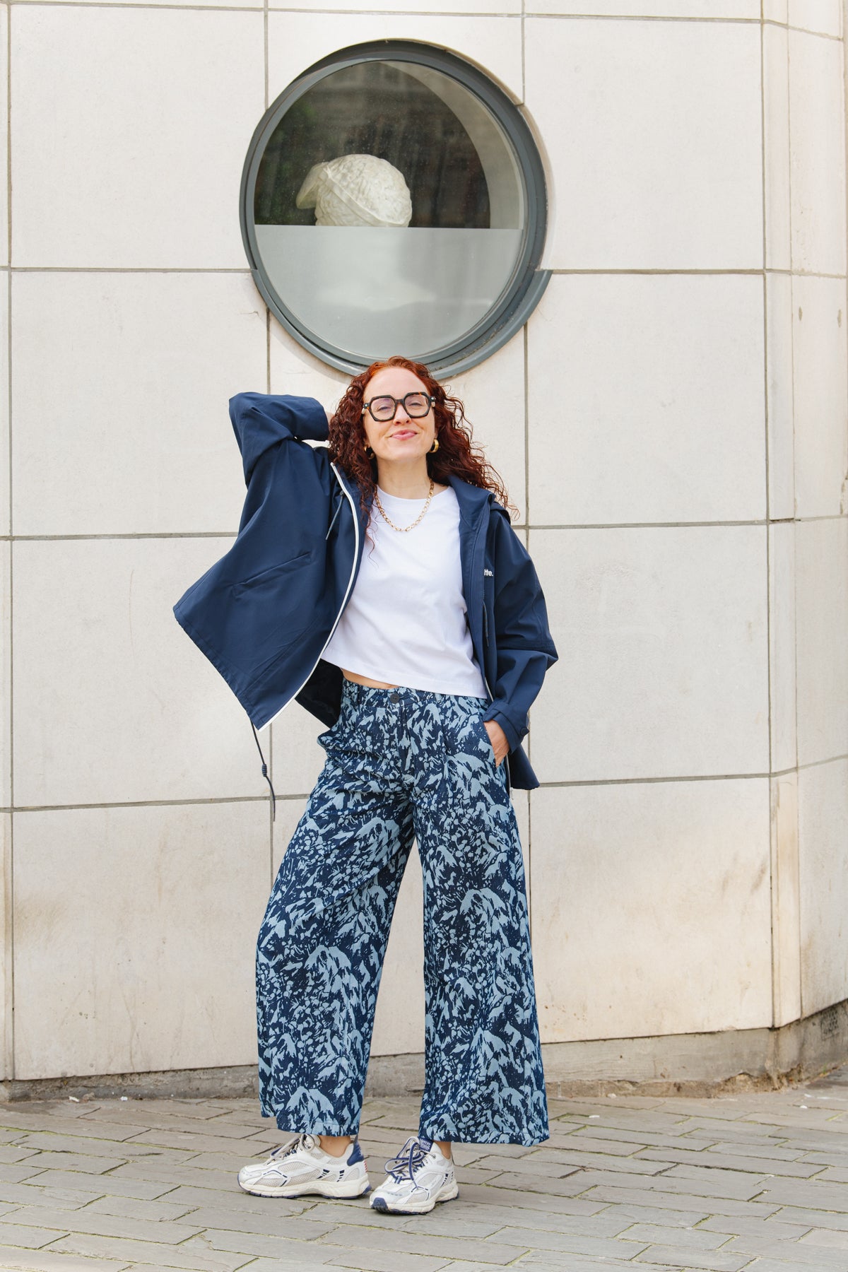 LAST ONE in 36 - Ena Trousers - Navy Camo