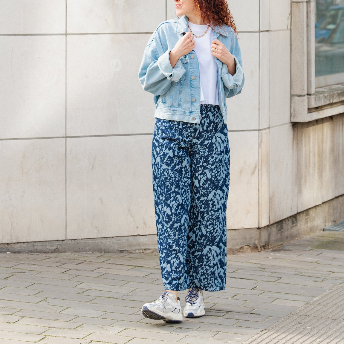 LAST ONE in 36 - Ena Trousers - Navy Camo