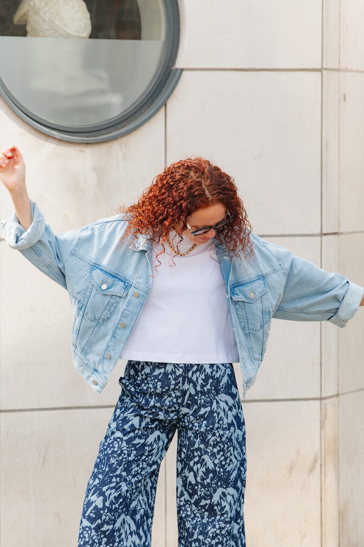 LAST ONE in 36 - Ena Trousers - Navy Camo