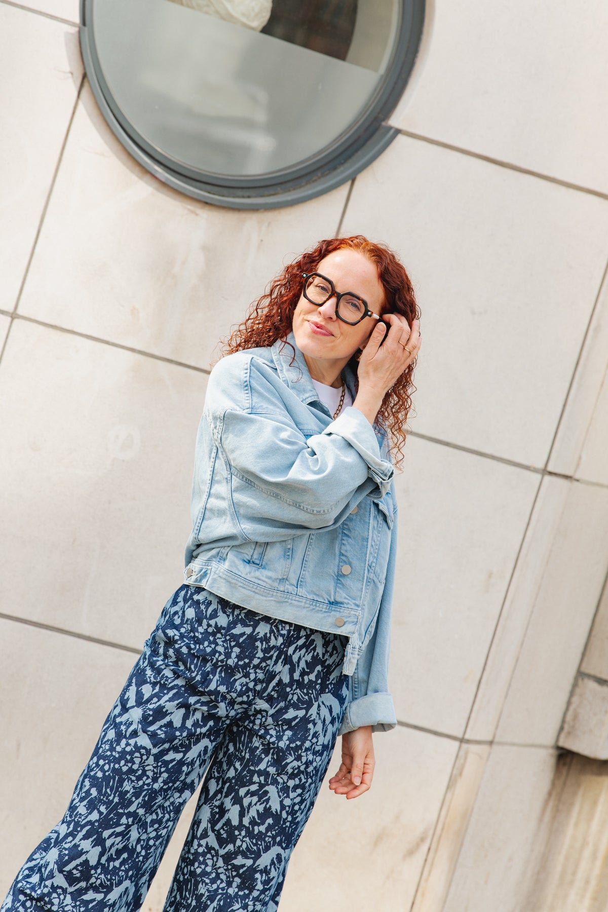 LAST ONE in 36 - Ena Trousers - Navy Camo