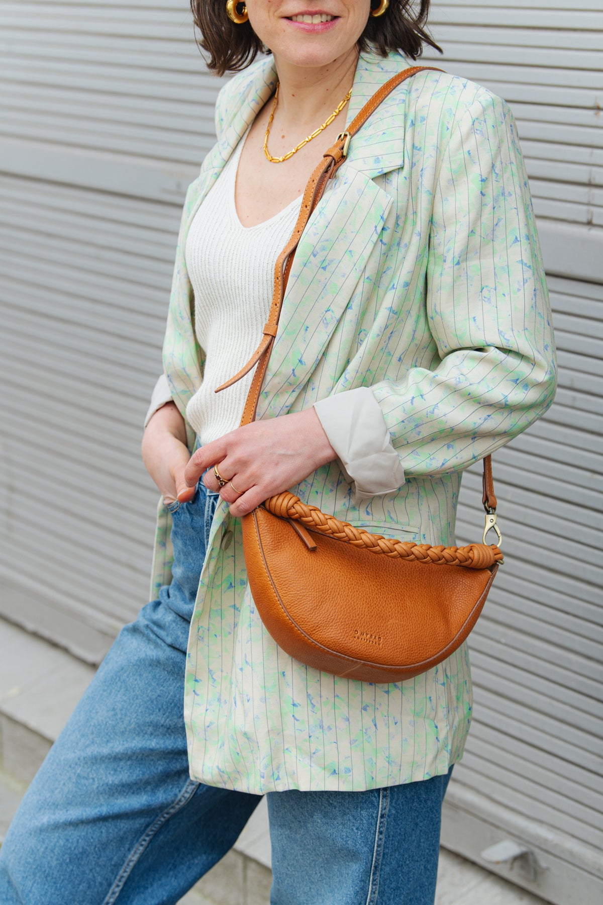 Linen Blend Knit Top - Undyed