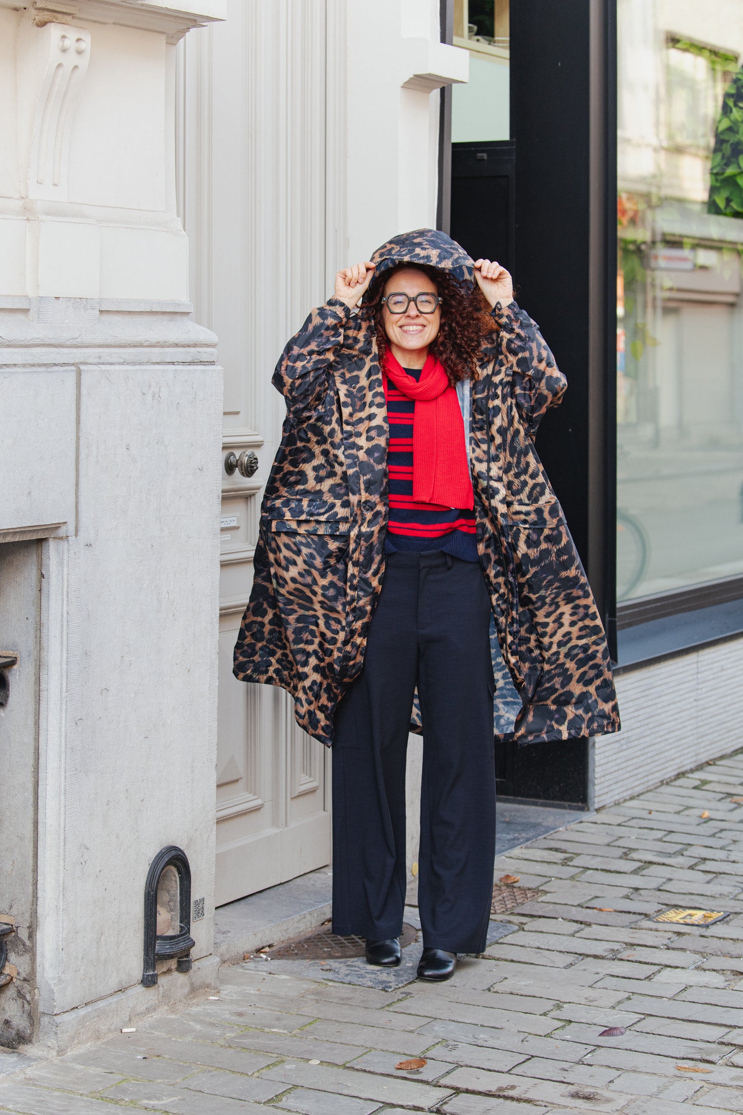 Rain Coat - Dark Leopard