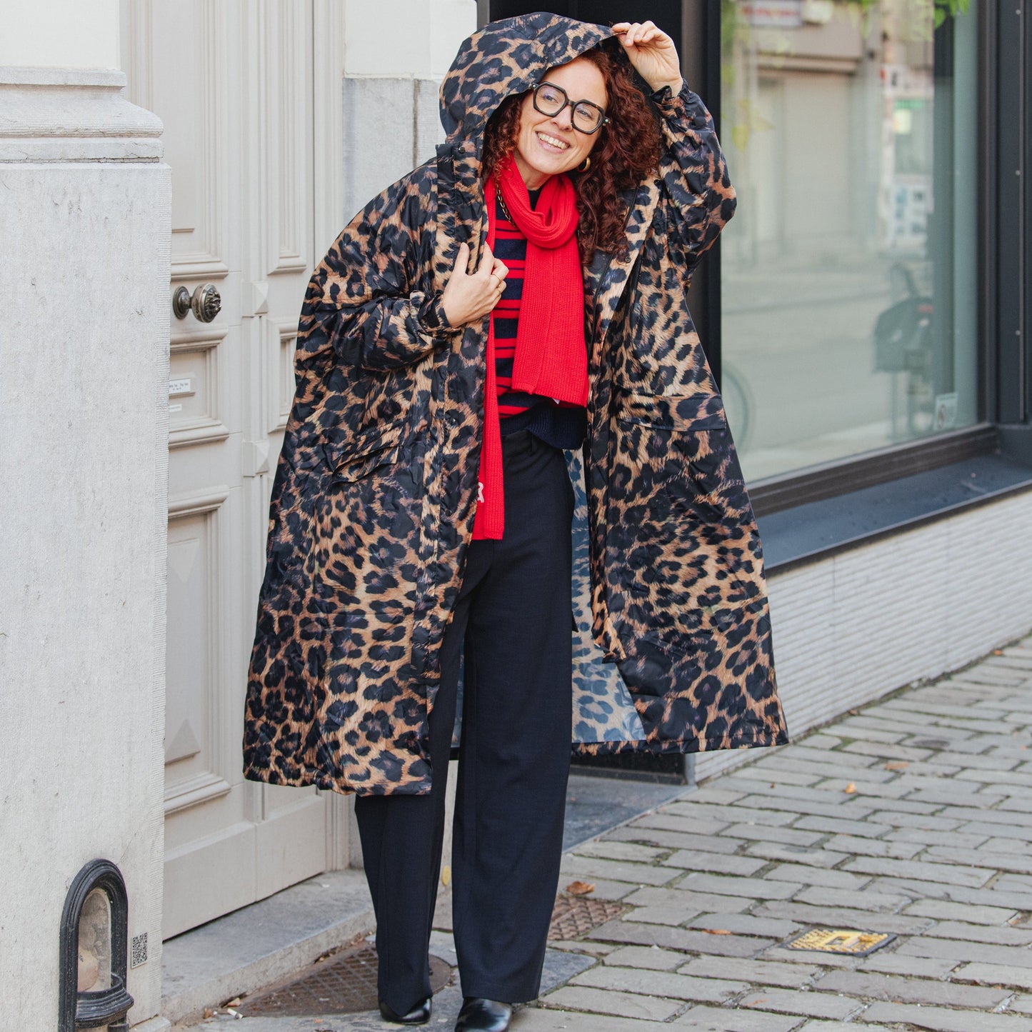 Rain Coat - Dark Leopard