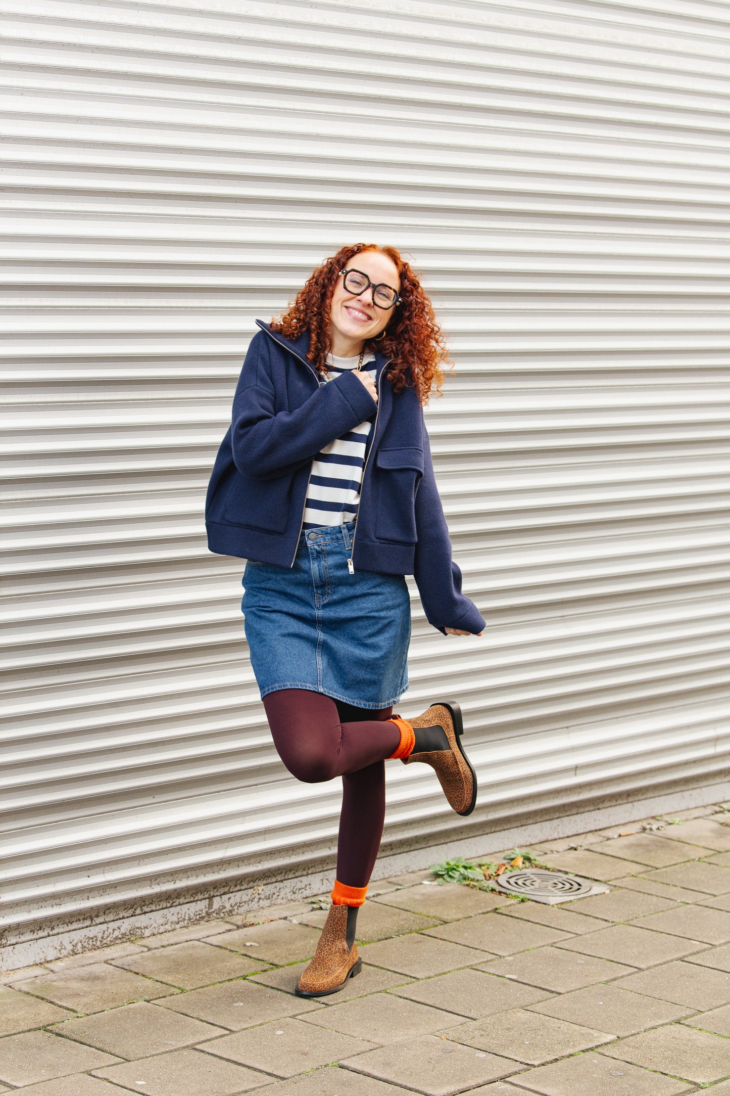 Audry Mini Skirt - Medium Stone