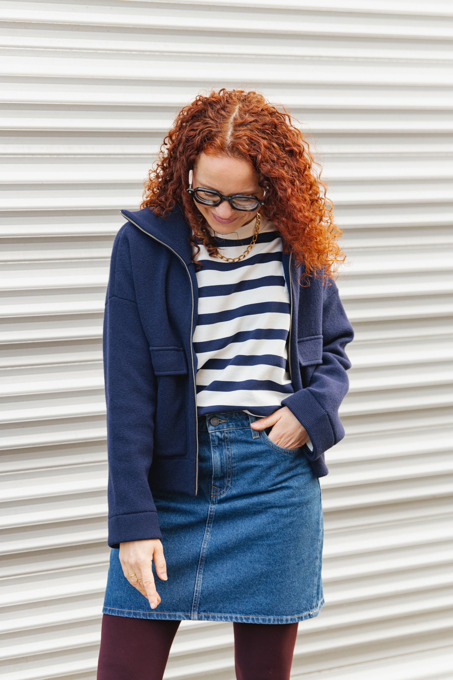 Audry Mini Skirt - Medium Stone