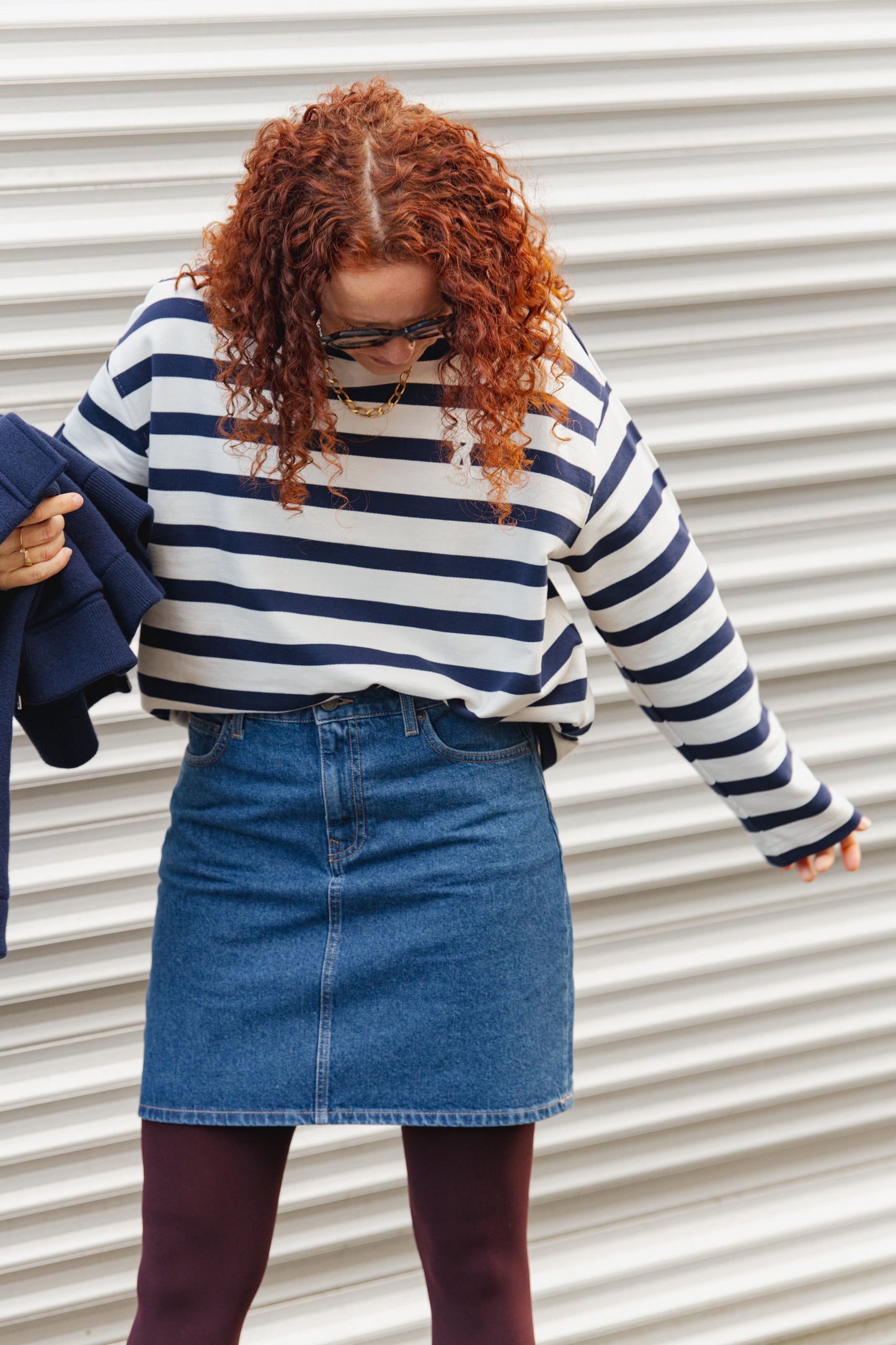 Frankaa Iconic Bold Sweater - Undyed/Tinted Navy