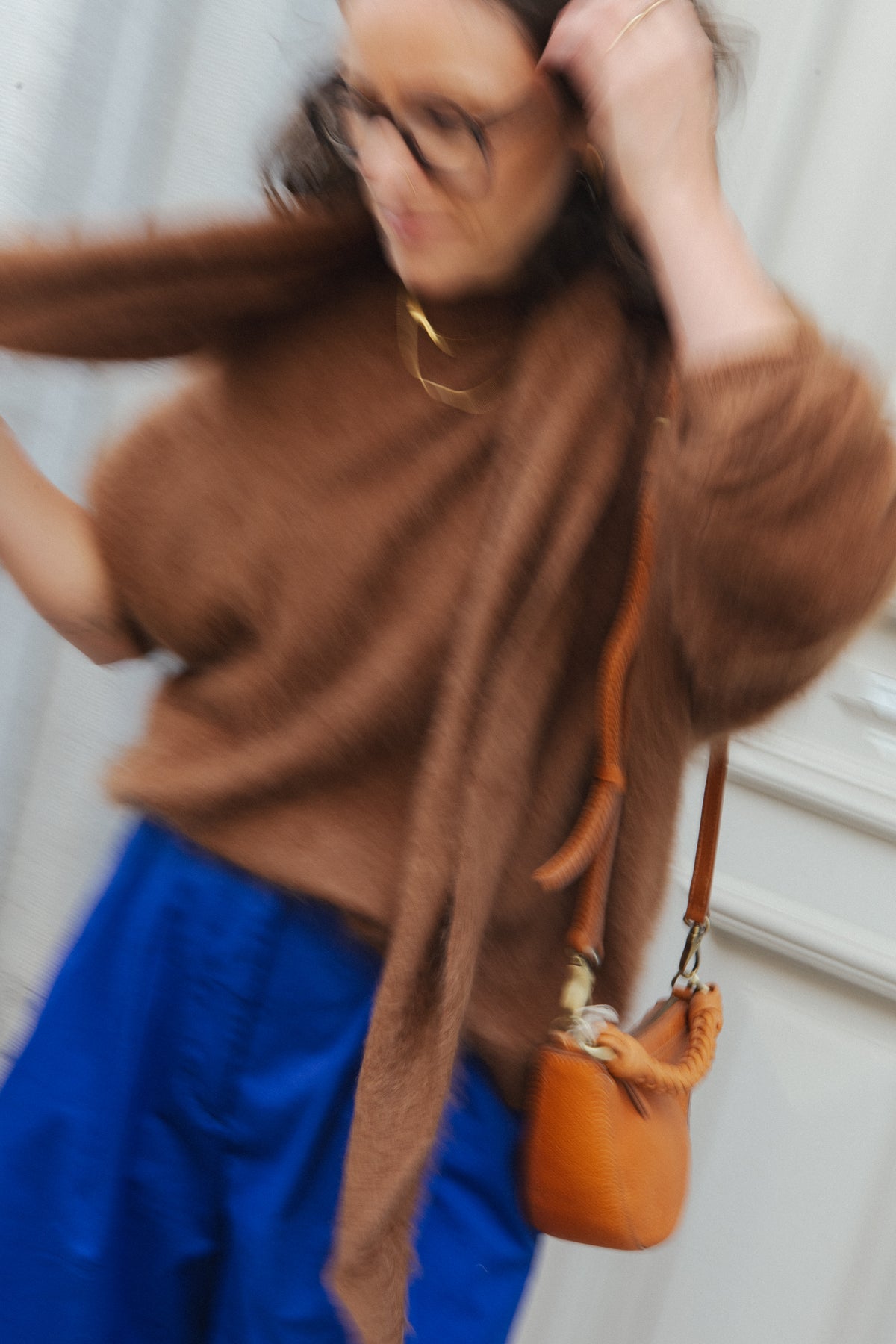 Super Soft Merino Triangle Scarf - Caramel
