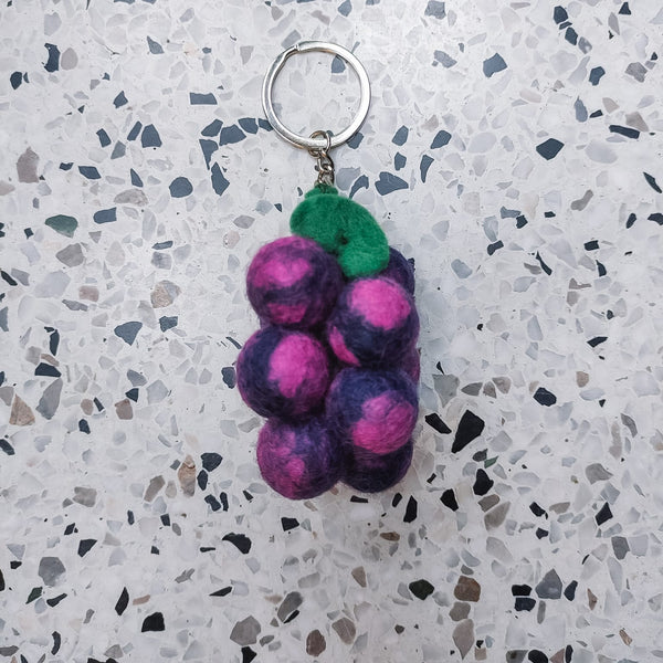 Keychain Wool - Veggies & Fruits