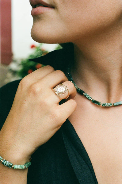 Necklace - Green Jasper