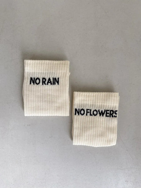 Jutelaune Socks - No Rain, No Flowers