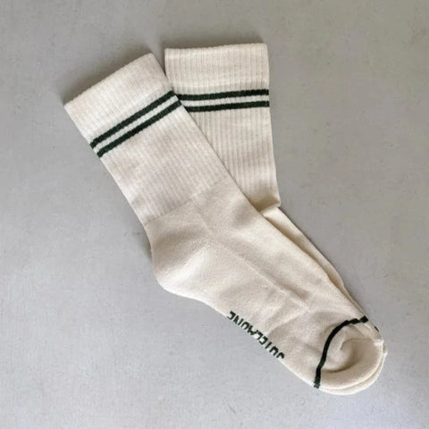Jutelaune Sporty Socks - Green Stripe