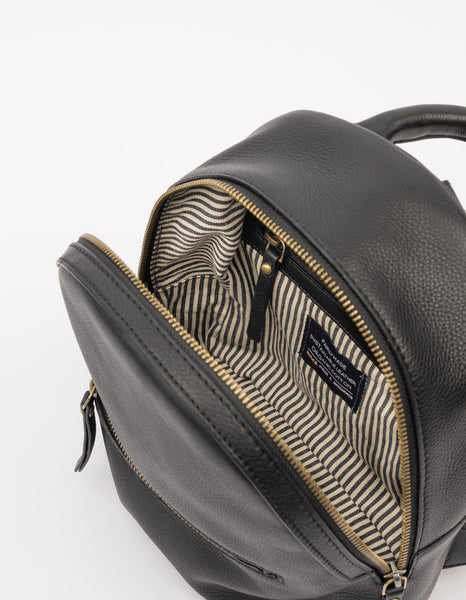 Ivy Mini Backpack - Black Soft Grain