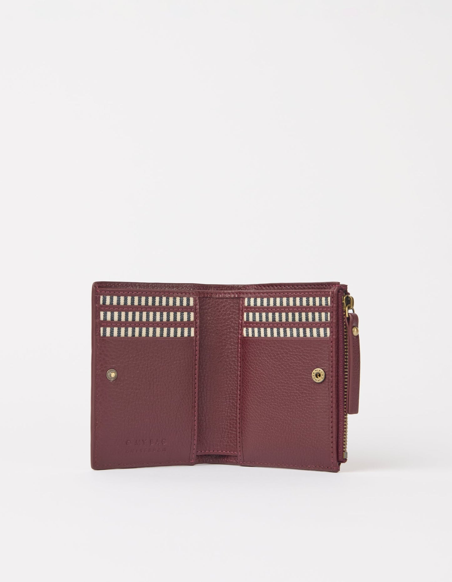 Jamie Wallet - Woven Dark Cherry
