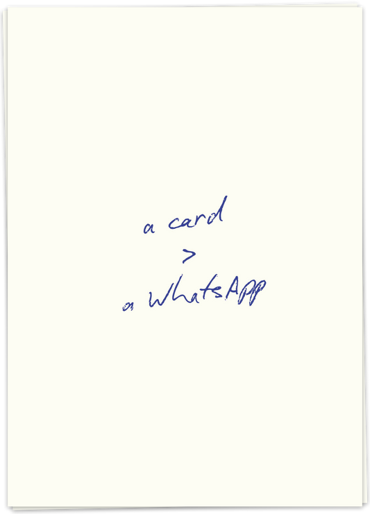 Kaart Blanche - Whatsapp