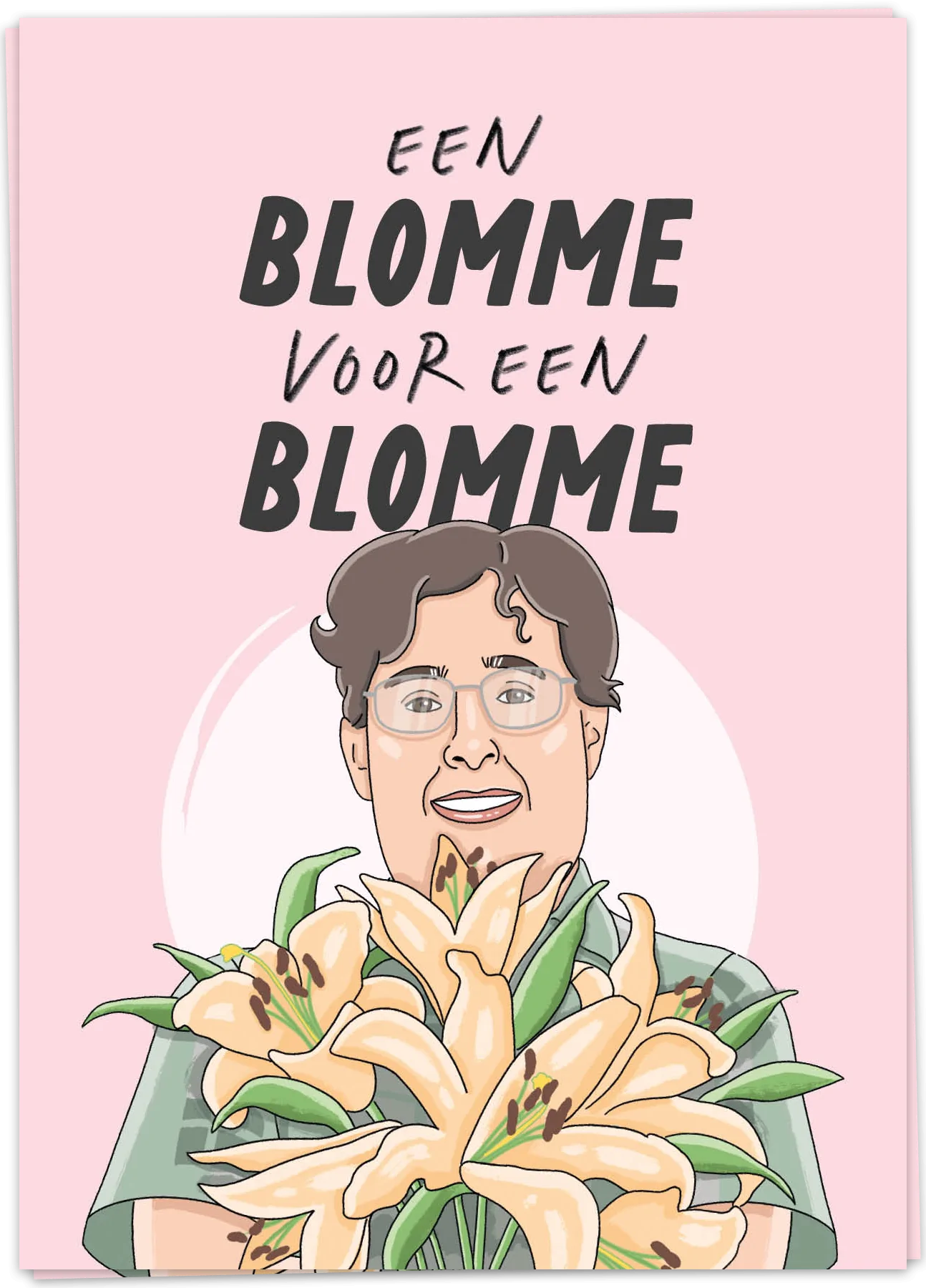 Kaart Blanche Birthday – Blomme