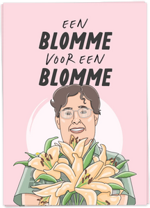 Kaart Blanche Birthday – Blomme