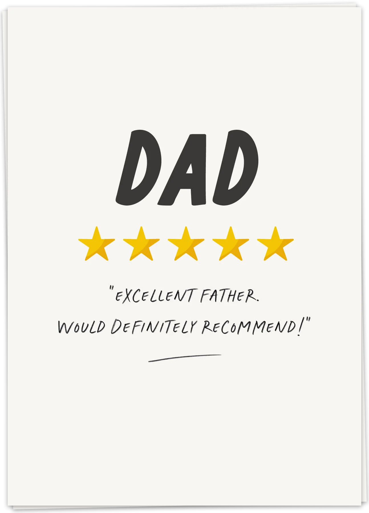 Kaart Blanche Dad – Recommend