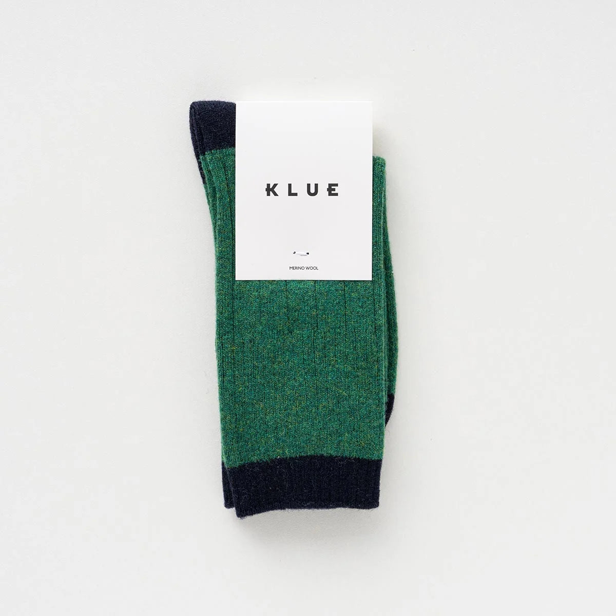 Merino Wool Socks with Bands - Green/Black