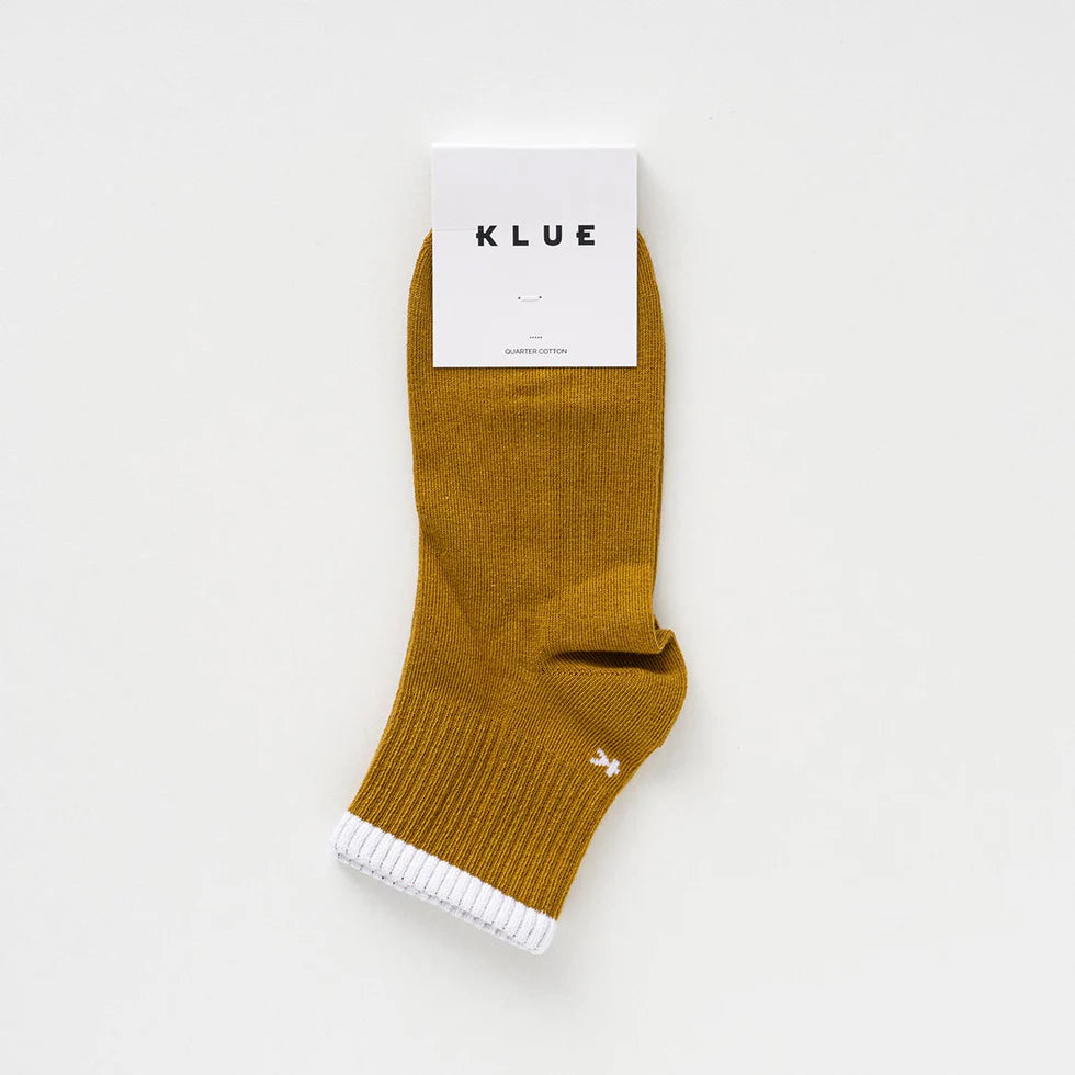 Quarter Tennis Stripes Socks - Caramel