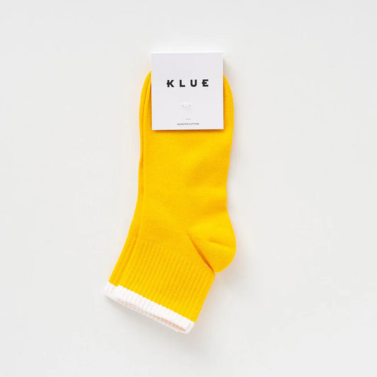 Quarter Tennis Stripes Socks - Golden Yellow