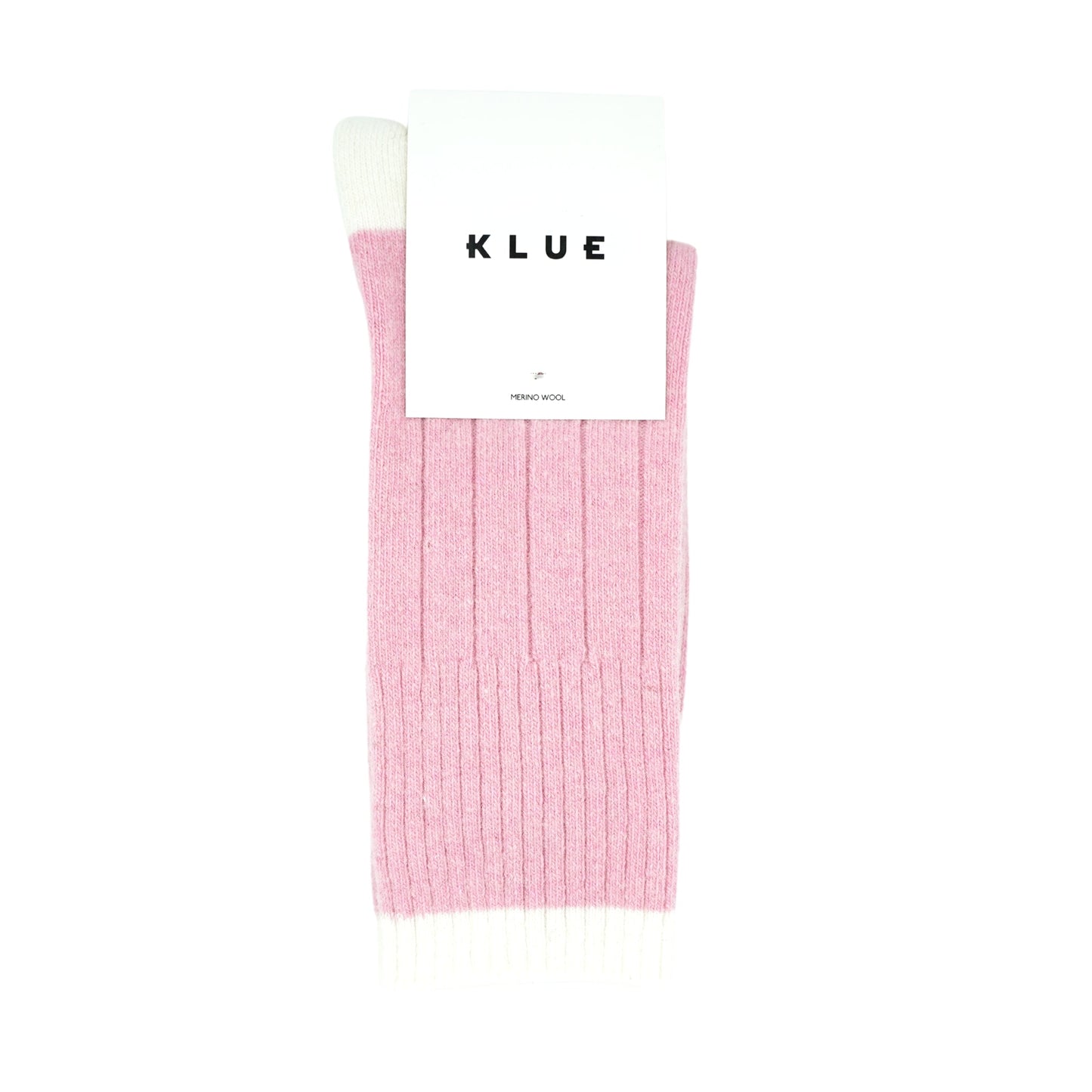Merino Wool Socks with Bands - Pink