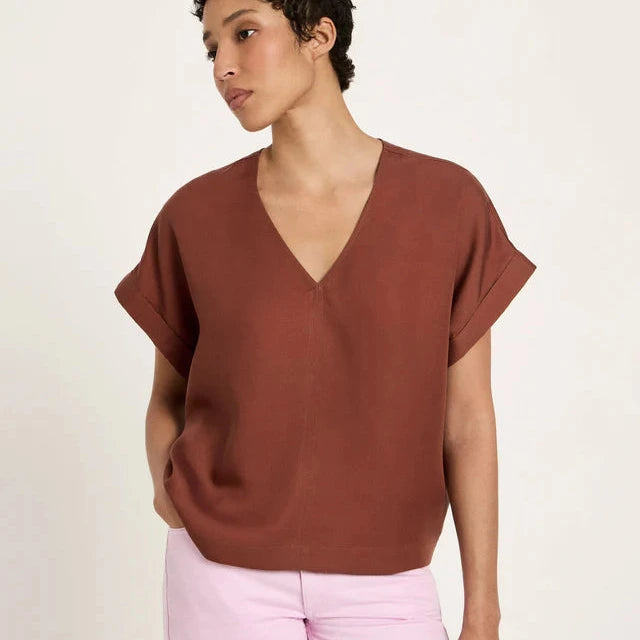 Blouse Shirt - Dark Mocca