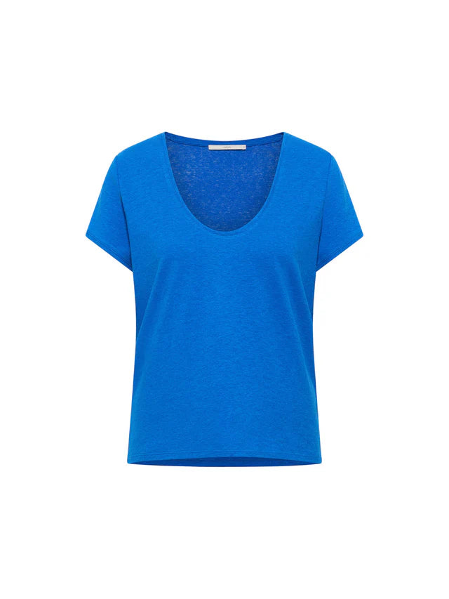 LAST ONE in 38 - Low-cut T-shirt - Lapis