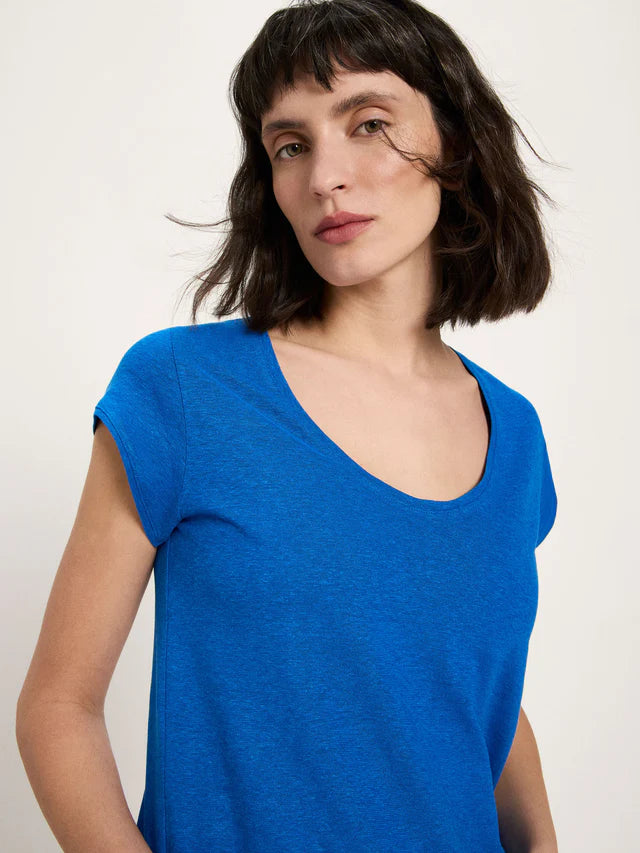 LAST ONE in 38 - Low-cut T-shirt - Lapis