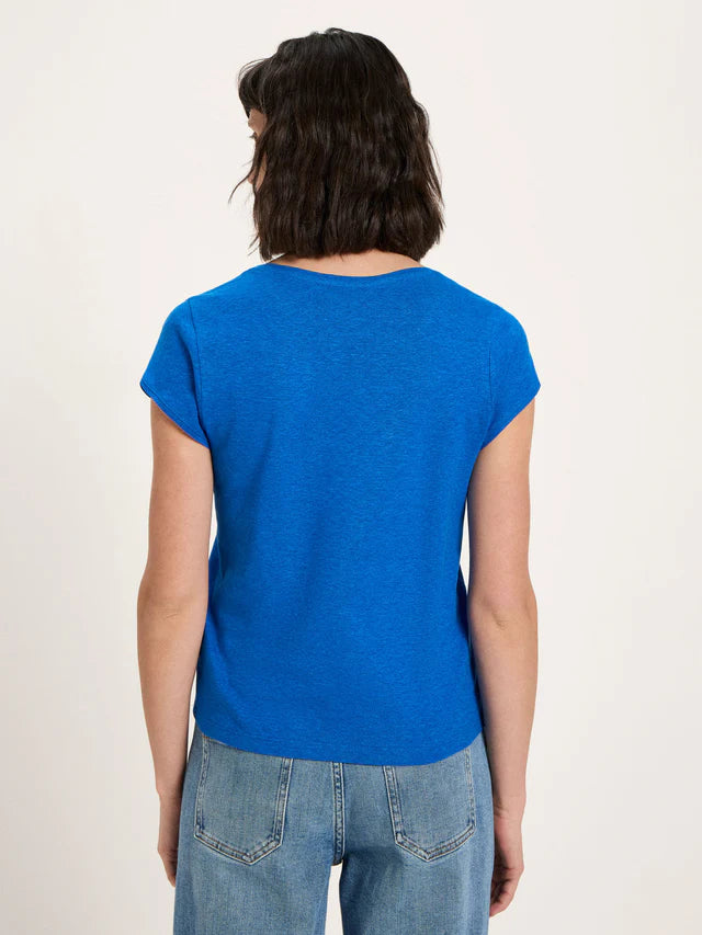 LAST ONE in 38 - Low-cut T-shirt - Lapis