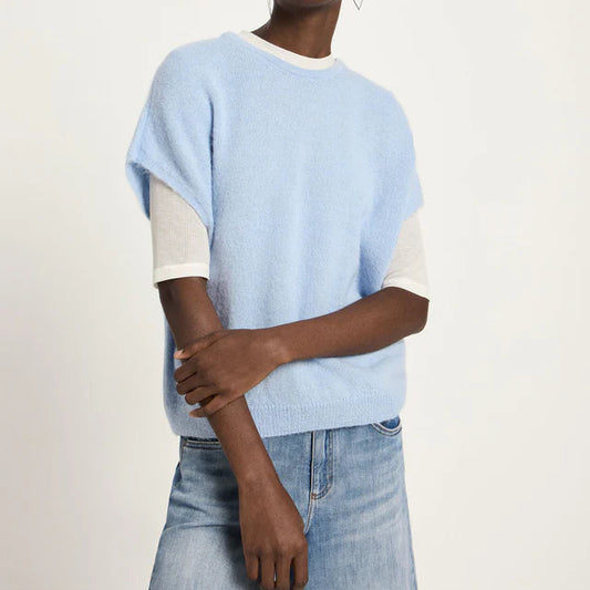 Sleeveless Jumper - Sea