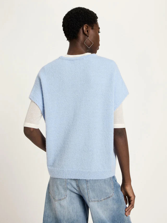 Sleeveless Jumper - Sea