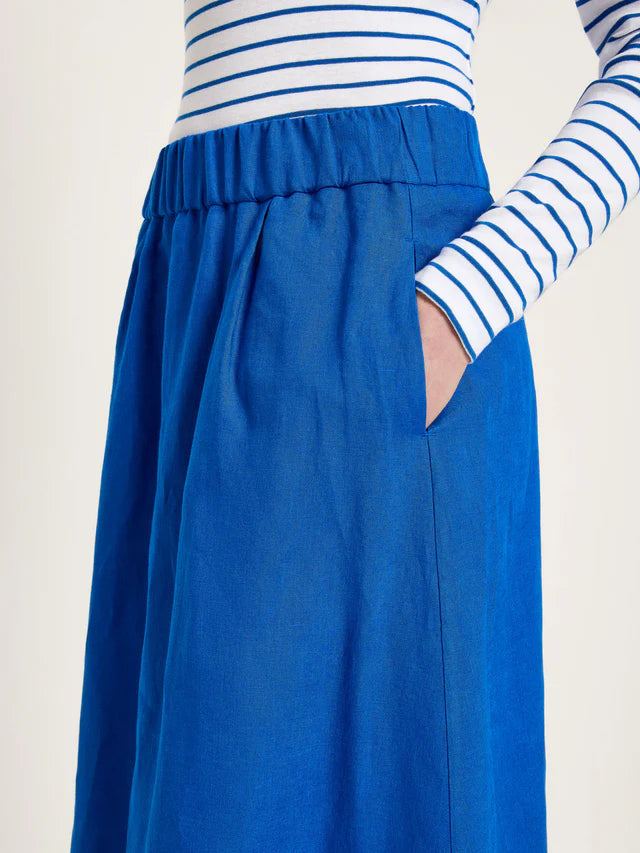 Linen Skirt - Lapis