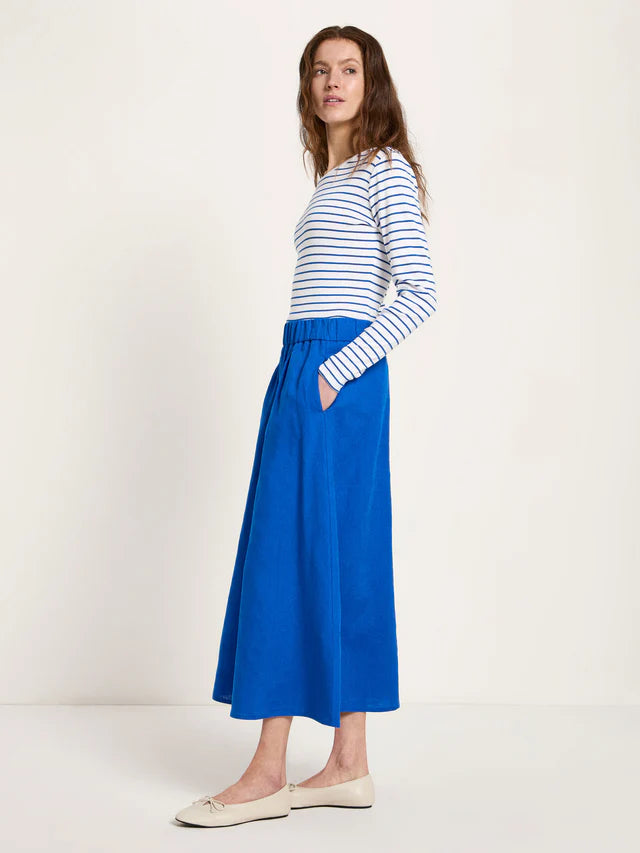 Linen Skirt - Lapis