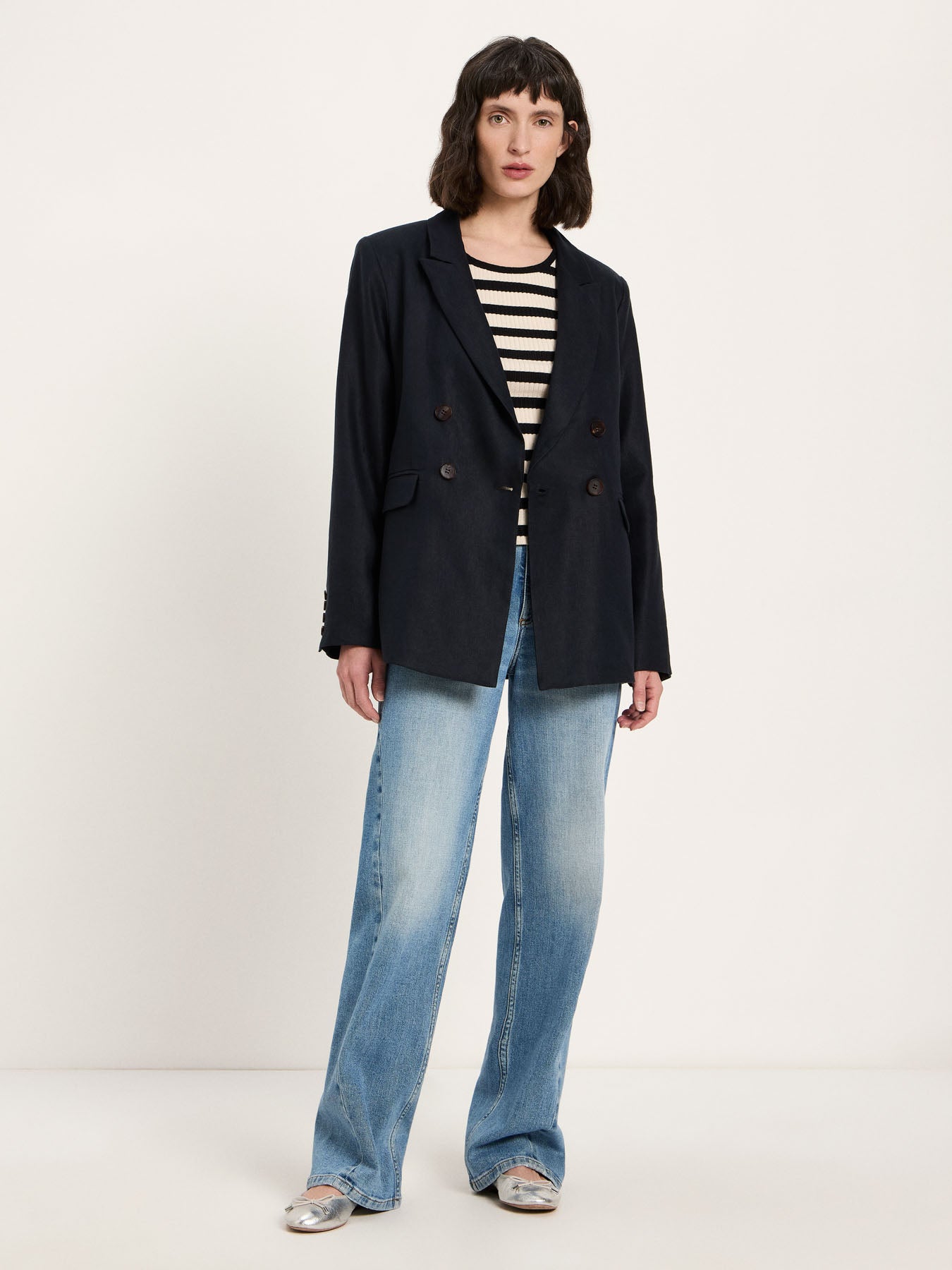 Striped Tanktop - Creme/Black