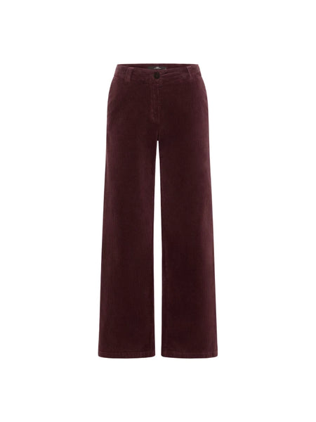 LAST ONE in 42 - Marlene Corduroy Trousers - Brown Bordeaux