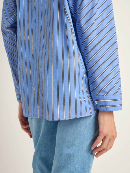 Striped Shirt - Black/Frozen Blue