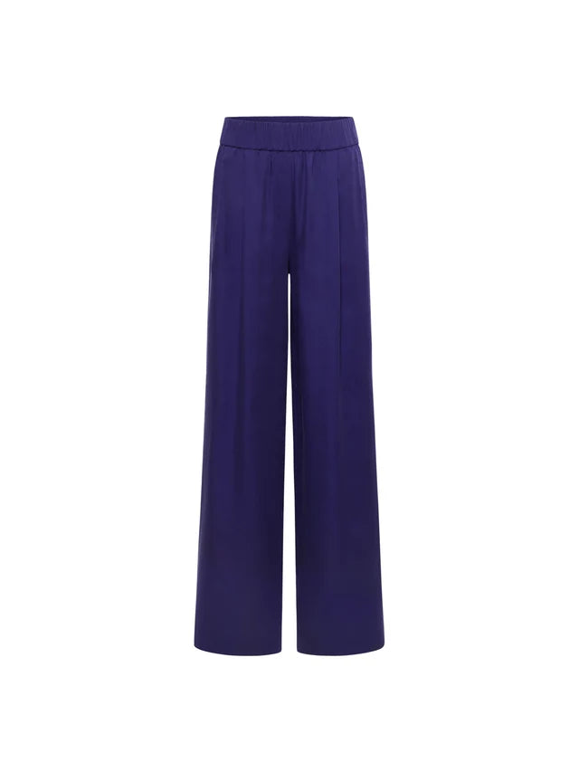 Wide-Leg Trousers - Ultraviolet