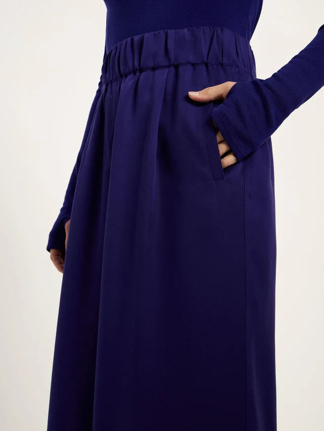 Wide-Leg Trousers - Ultraviolet