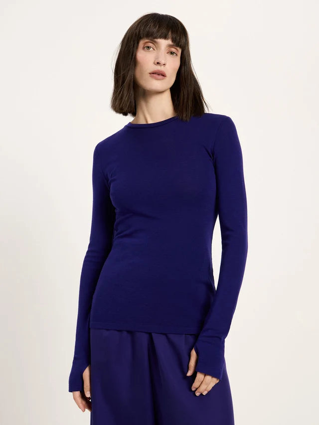 Round-Neck Longsleeve - Violet