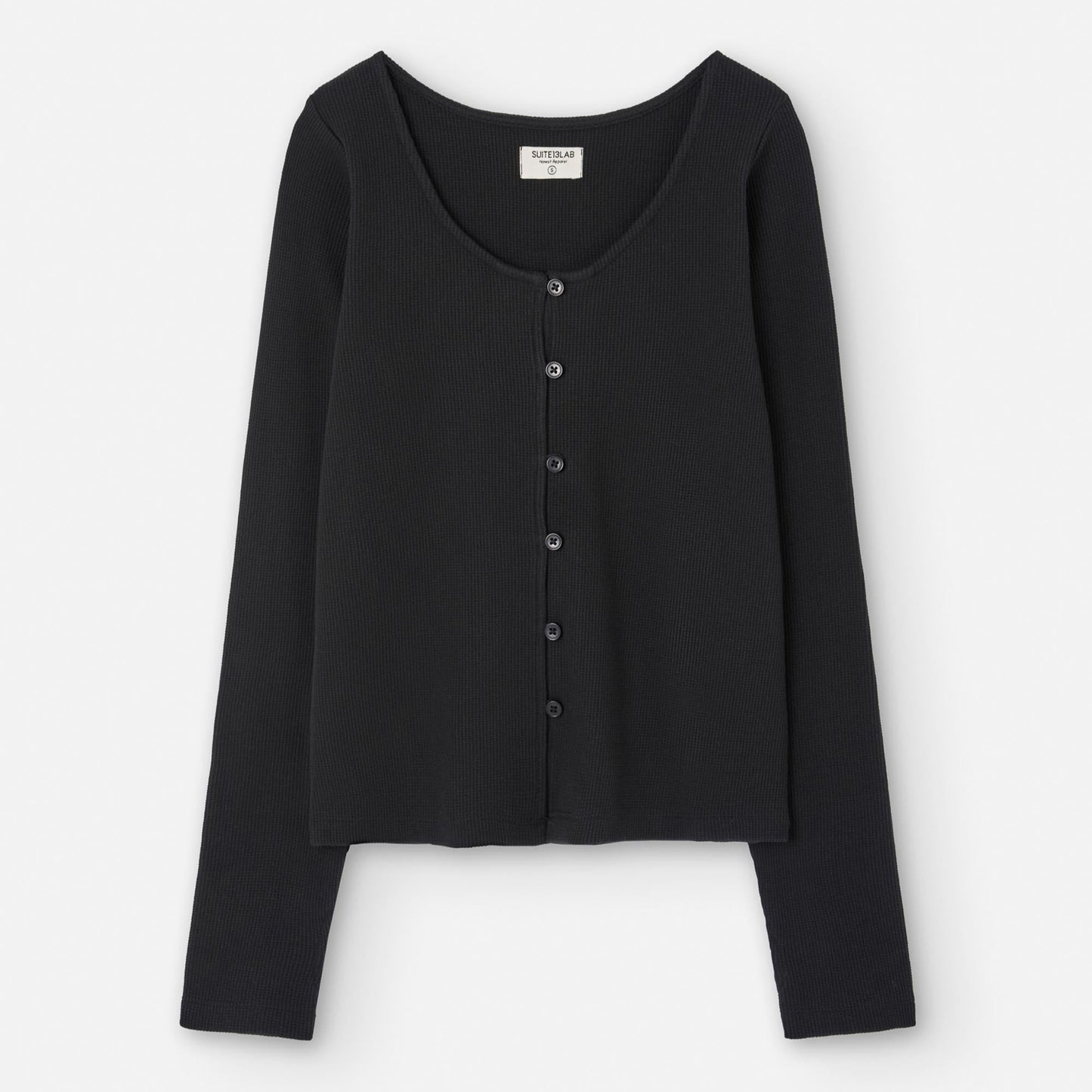 LAST ONE in XL - Lisle Top - Black