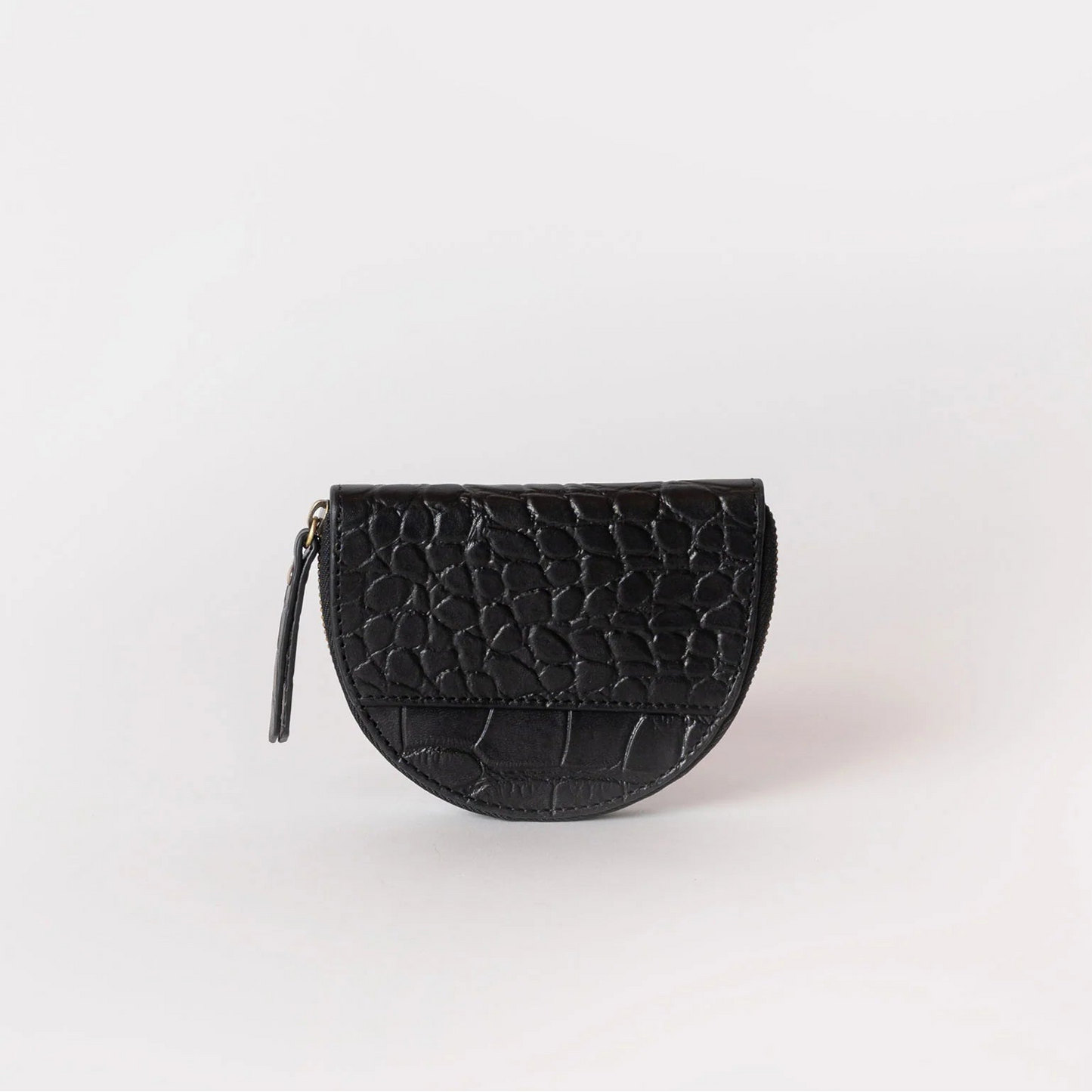 O My Bag Laura's Coin Purse - Black Croco