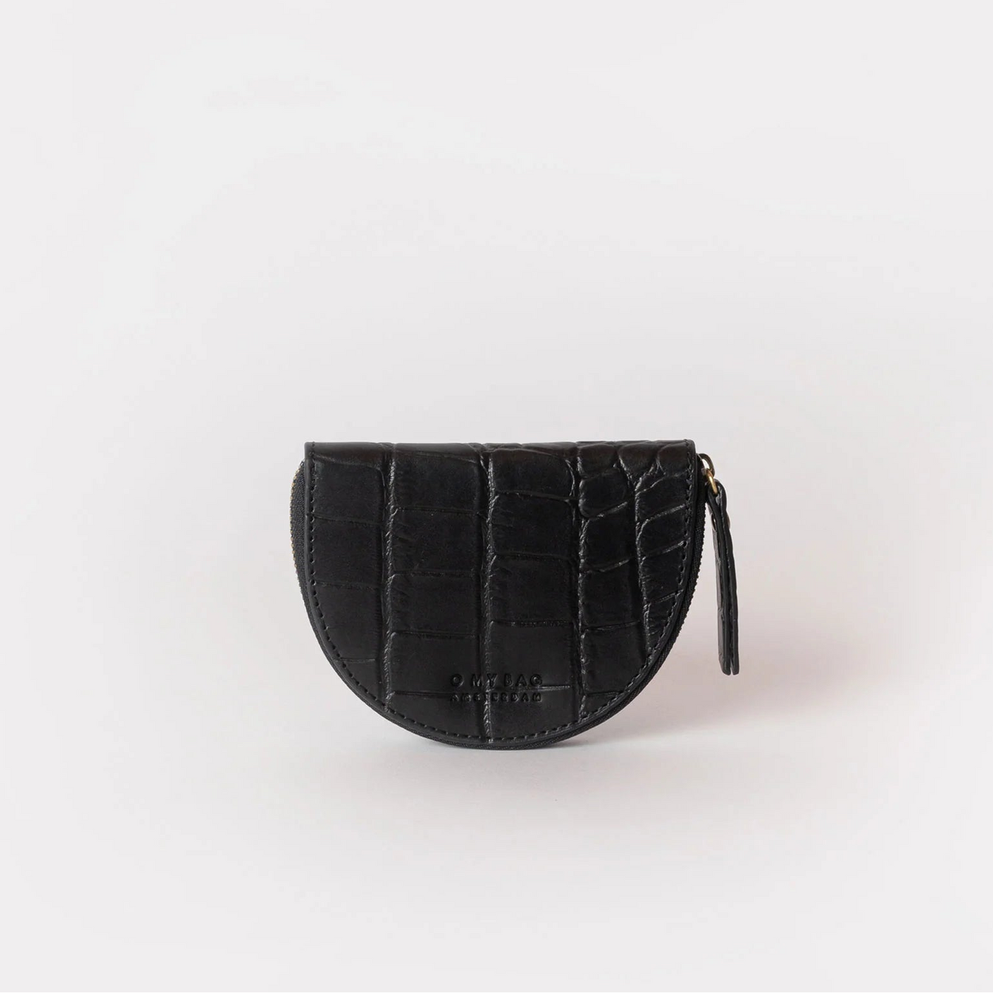 O My Bag Laura's Coin Purse - Black Croco